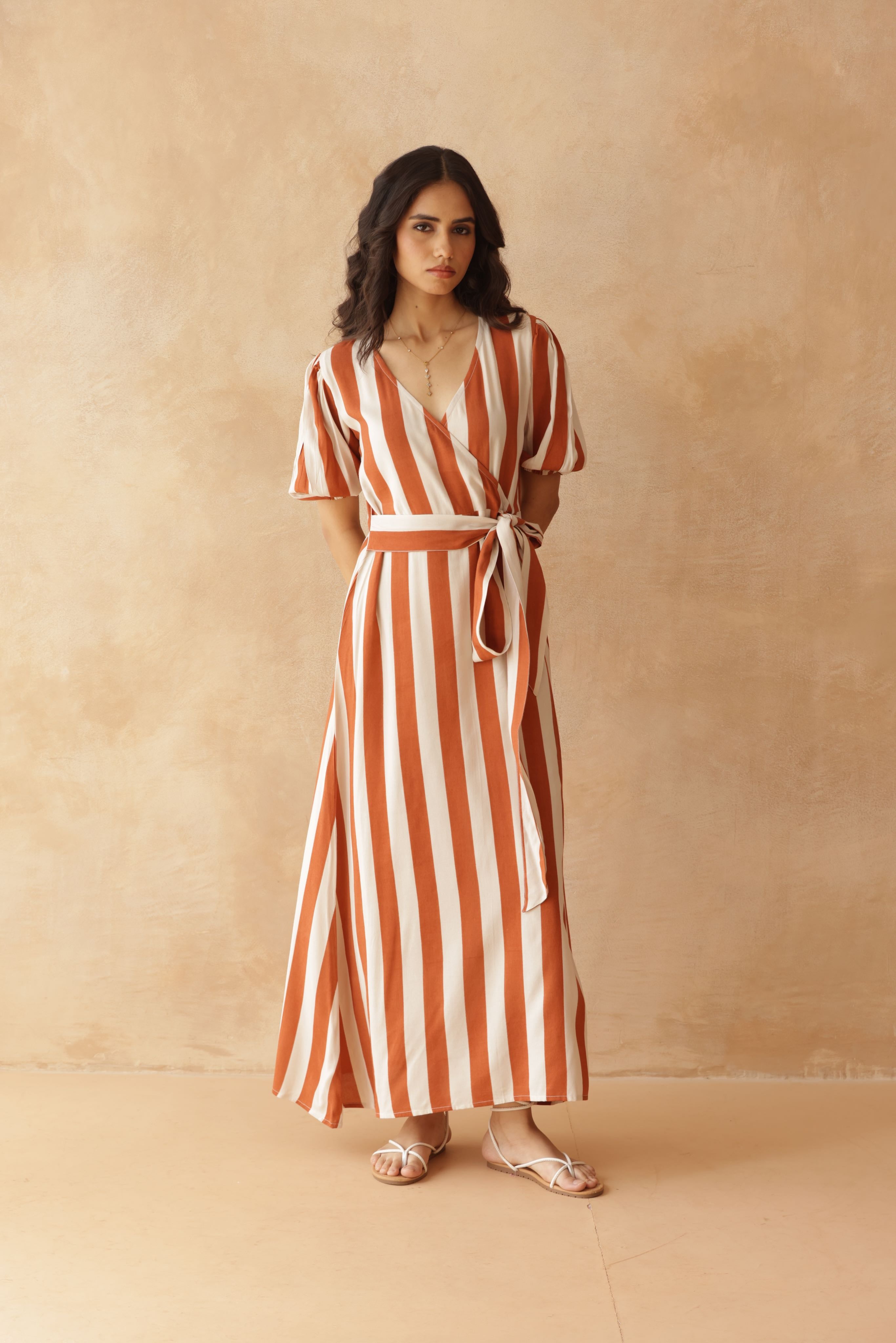 Striped Sweetheart Dress