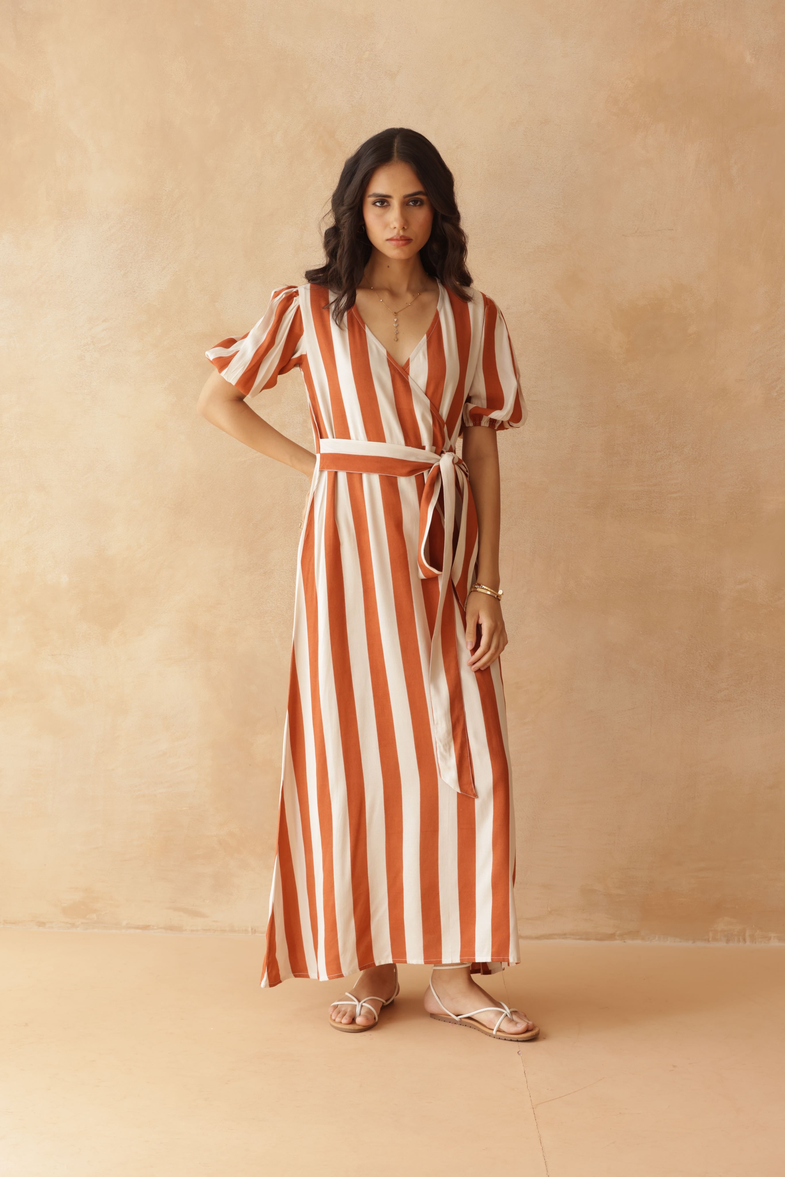 Striped Sweetheart Dress
