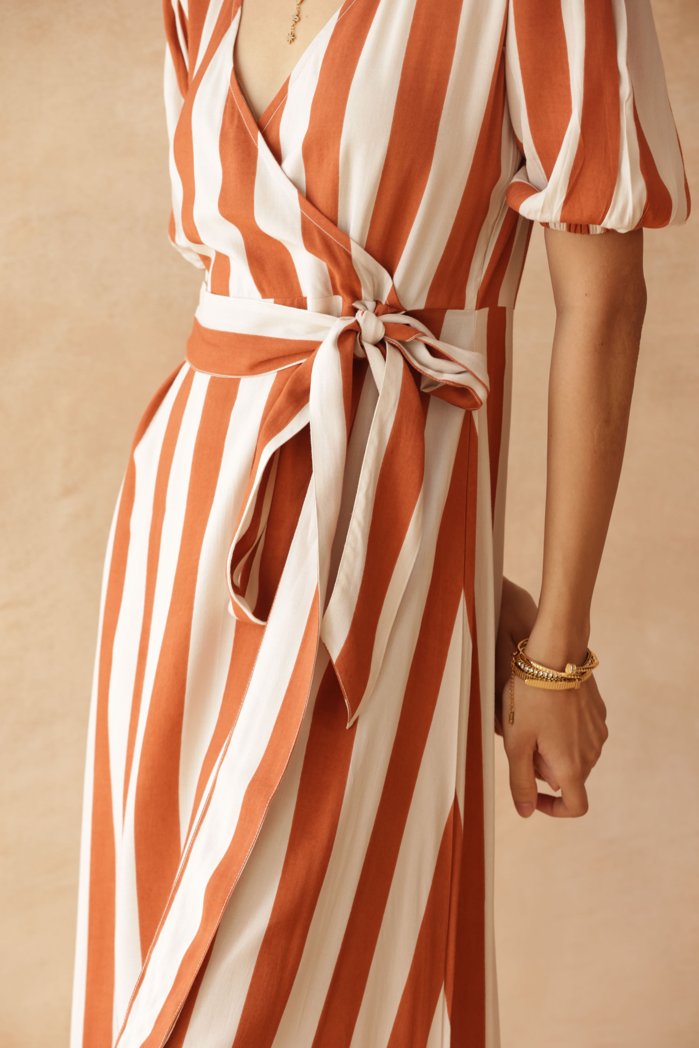 Striped Sweetheart Dress