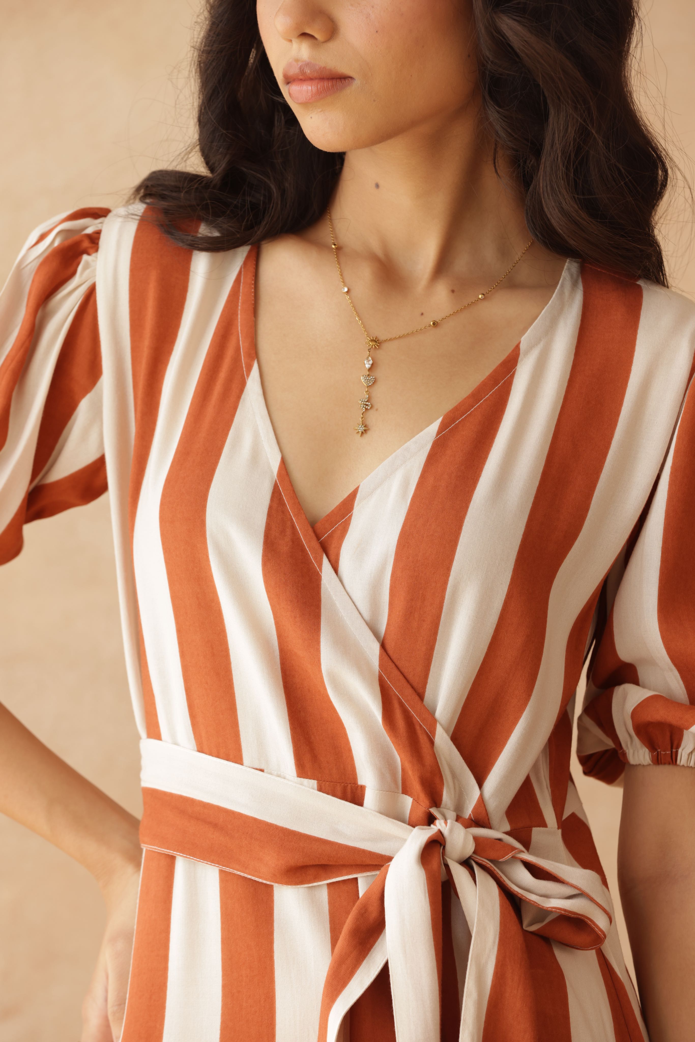 Striped Sweetheart Dress