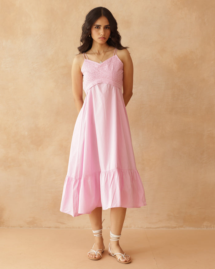 Women’s Elegant Pink Dress – Stylish Occasion Wear