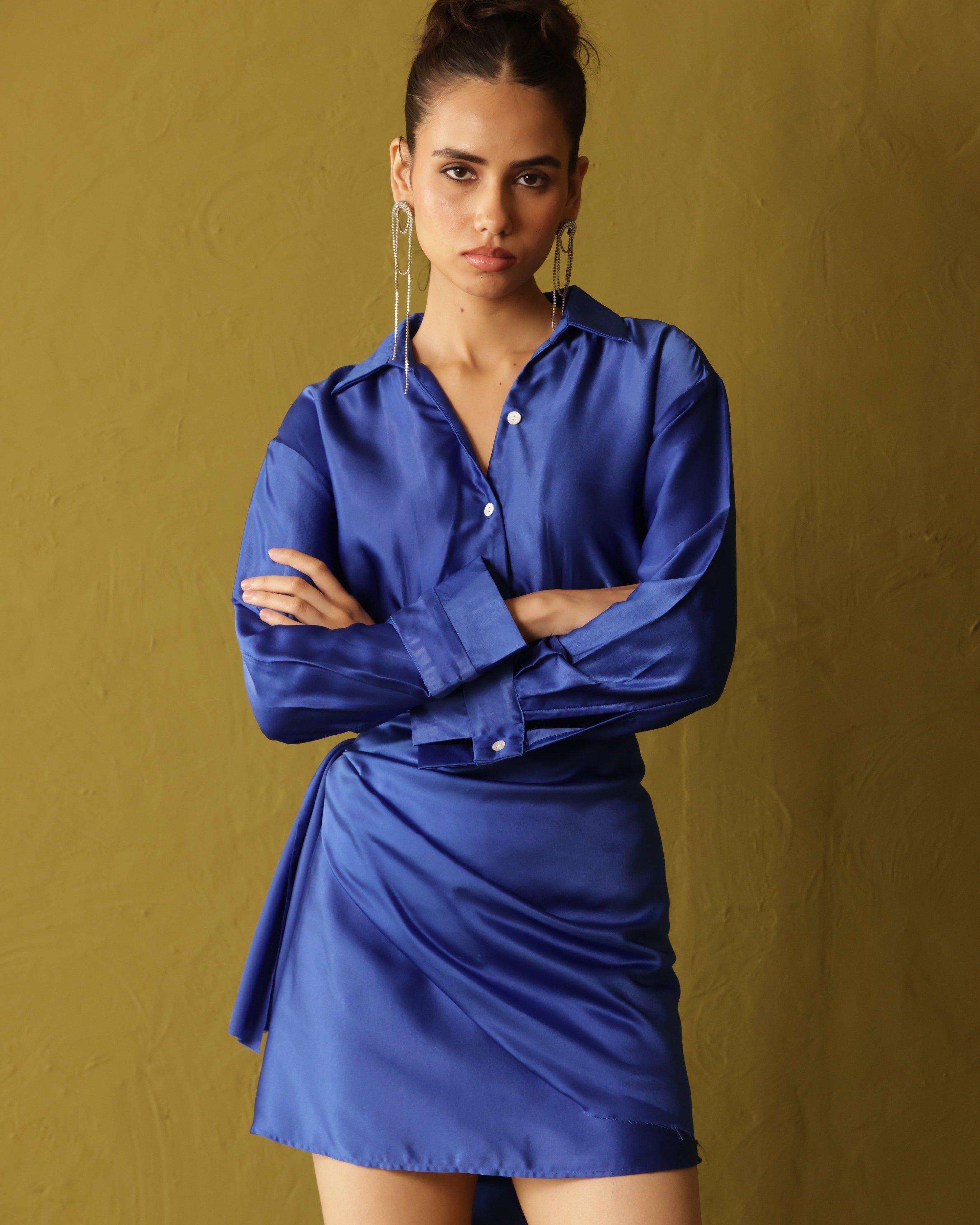 Electric blue sa n dress